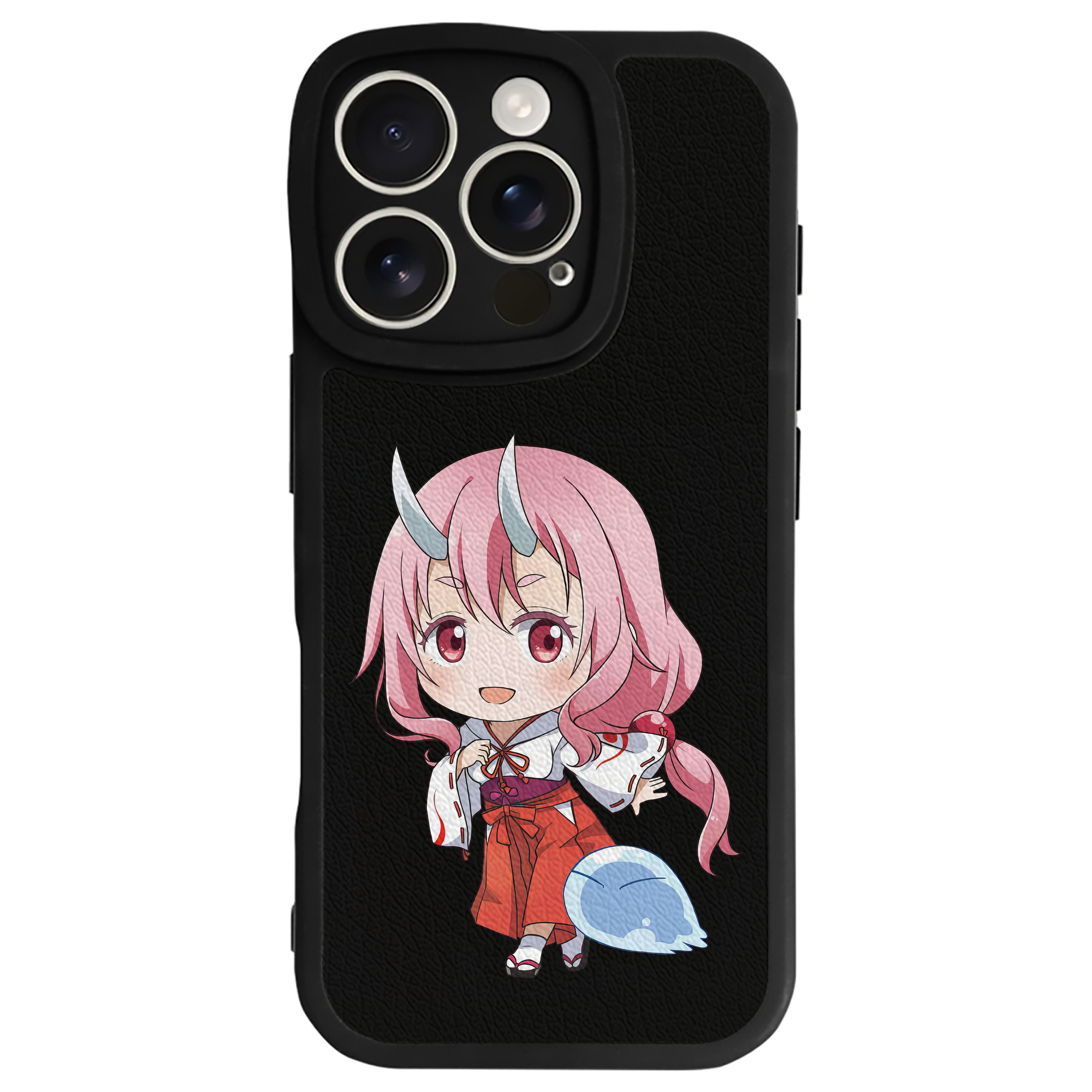 転スラ Regarding Reincarnated to Slime 【iPhone 16シリーズ対応】シリコンスマホケース（レザー調） 材質：シリコン